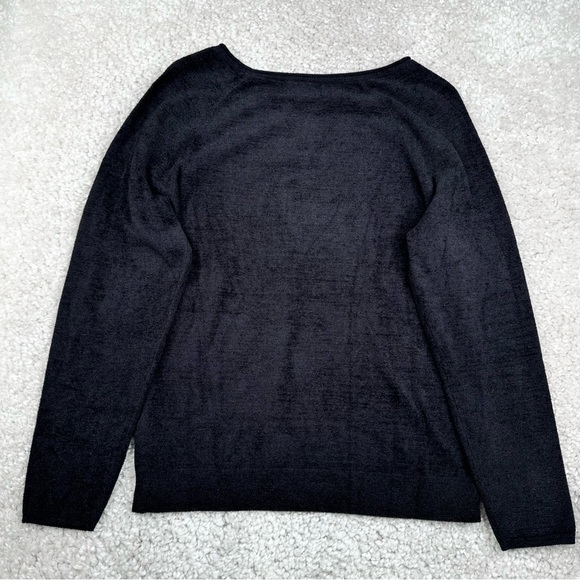 Barefoot Dreams CozyChic Ultra Lite® Roll Neck Pullover in Black BDWCU1482. Med - Picture 3 of 9